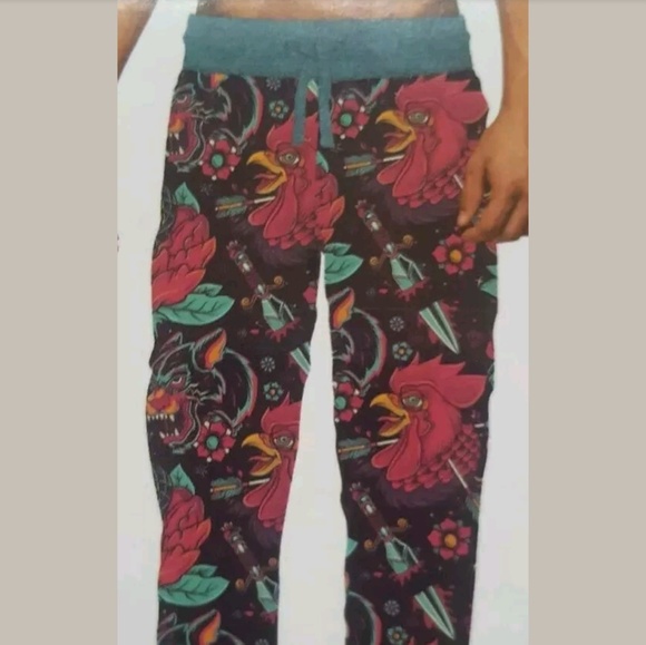 top drawer Pants Top Drawer Mens Jogger Pants Rooster Print Poshmark